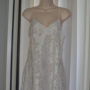 Vintage Gold Tag Wedding White Sheer M White